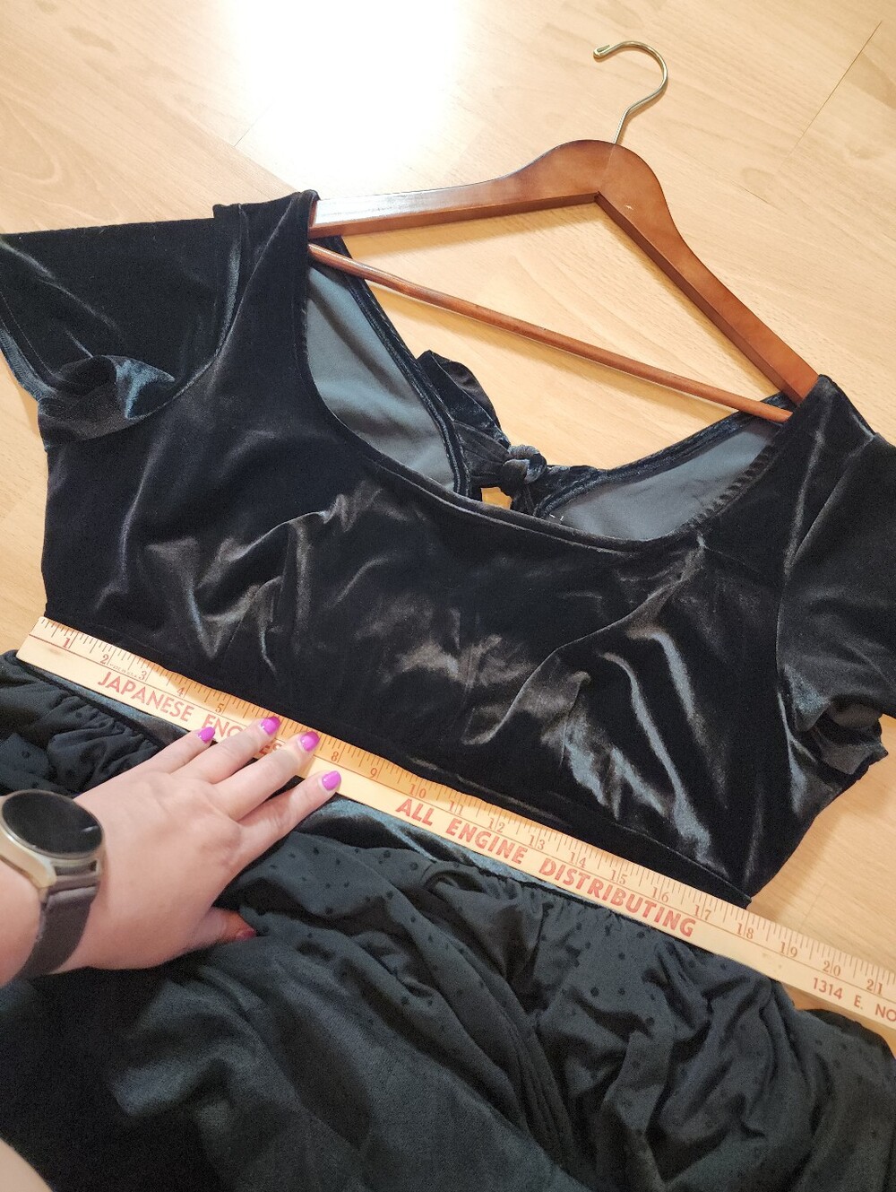 Torrid Retro Chic Flocked Mesh & Velour Dress Black Pullover Stretchy Size 2X - Picture 13 of 16